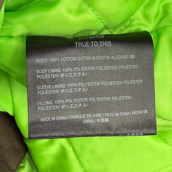 Volcom Voider Lined Jacket Men's Size XL Olive Green Corduroy Collar - Picture 8 of 11